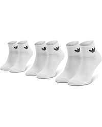 adidas - 3Er-Set Hohe -Socken Mid-Cut Crew Ft8529 Weiß - Lyst