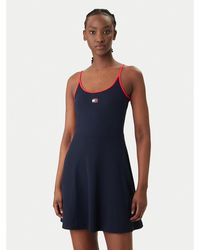 Tommy Hilfiger - Kleid Für Den Alltag Dw0Dw22335 Slim Fit - Lyst