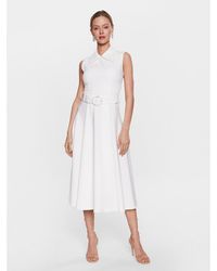 Nissa - Kleid Für Den Alltag Rz13909 Weiß Regular Fit - Lyst