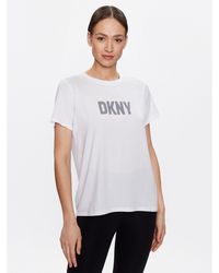 DKNY - T-Shirt Dp2T6749 Weiß Classic Fit - Lyst