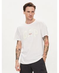 Gap - T-Shirt 471777-08 Weiß Regular Fit - Lyst