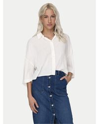 ONLY - Hemd Lastrid 15307870 Weiß Regular Fit - Lyst