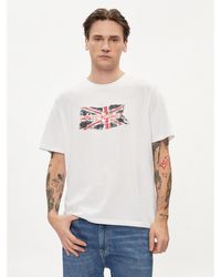 Pepe Jeans - T-Shirt Clag Pm509384 Weiß Regular Fit - Lyst