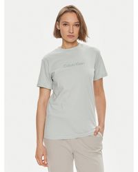 Calvin Klein - T-Shirt Hero Logo K20K205448 Grün Regular Fit - Lyst