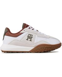 Tommy Hilfiger - Sneakers retro modern runner mix fm0fm04701 white ybs - Lyst