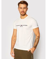 Tommy Hilfiger - T-Shirt Core Logo Tee Mw0Mw11465 Weiß Regular Fit - Lyst