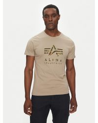 Alpha Industries - T-Shirt Camo Puff 146506 Regular Fit - Lyst