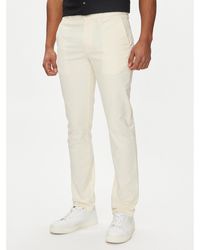Tommy Hilfiger - Chinos Bleecker Mw0Mw26619 Écru Slim Fit - Lyst
