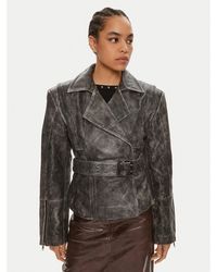 Gestuz - Lederjacke Gwen 10909058 Regular Fit - Lyst