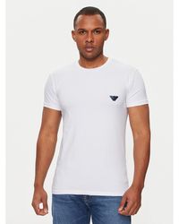 Emporio Armani - T-Shirt 111035 4R512 00010 Weiß Slim Fit - Lyst