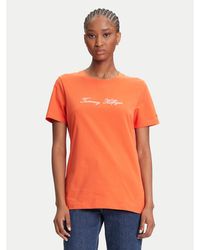 Tommy Hilfiger - T-Shirt Script Ww0Ww45746 Regular Fit - Lyst