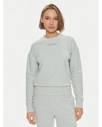 Calvin Klein - Sweatshirt Micro Logo K20K206630 Grün Regular Fit - Lyst