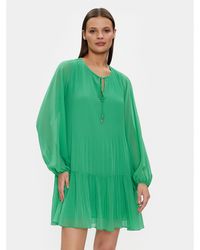Liu Jo - Kleid Für Den Alltag Ma4106 T5975 Grün Regular Fit - Lyst