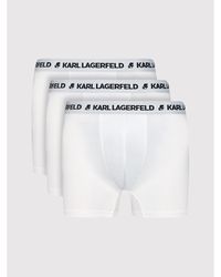Karl Lagerfeld - 3Er-Set Boxershorts Logo Trunks 211M2102 Weiß - Lyst