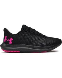 Under Armour - Schuhe ua w charged speed swift 3027006-004 black/black/rebel pink - Lyst