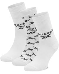 Reebok - 3Er-Set Hohe -Socken Cl Fo Crew Sock 3P Gg6682 Weiß - Lyst