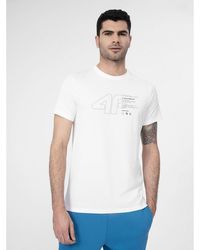 4F - T-Shirt Ss23Ttshm303 Weiß Regular Fit - Lyst