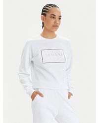 Armani Exchange - Sweatshirt 3Dym71 Yjfdz 1000 Weiß Regular Fit - Lyst