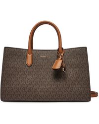 MICHAEL Michael Kors - Handtasche Scarlett Medium Signature Logo Satchel 30F4Gets2B - Lyst