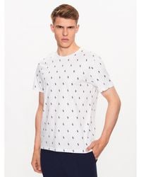 Polo Ralph Lauren - Pyjama-T-Shirt 714899612001 Weiß Regular Fit - Lyst