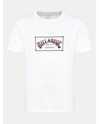 Billabong - T-Shirt Arch Ebyzt00167 Weiß Regular Fit - Lyst