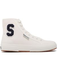 Superga - Sneakers Aus Stoff 2295 Cotton Terry Patch S21321W Weiß - Lyst