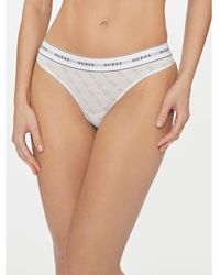 Guess - Stringtanga O97E04 Kboe1 Weiß - Lyst