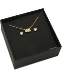 COACH - Schmuckset Halskette Und Ohrringe Signature Necklace & Earring Set 37412845Gld110 - Lyst