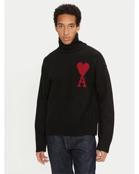 Ami Paris - Rollkragenpullover Bfuks406.018 Regular Fit - Lyst