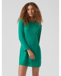 Vero Moda - Kleid Für Den Alltag Kimmi 10276069 Grün Regular Fit - Lyst
