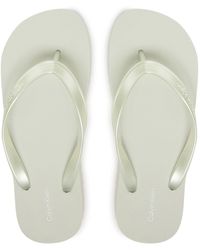Calvin Klein - Zehentrenner Flatform Flip Flop Met Tpu Hw0Hw03120 - Lyst