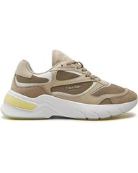 Calvin Klein - Sneakers runner lace up mesh mix hw0hw01904 dusky taupe/stony beige 0i2 - Lyst