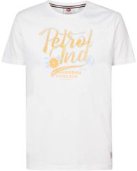 Petrol Industries - T-Shirt M-1030-Tsr682 Weiß Regular Fit - Lyst
