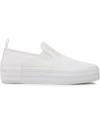 Calvin Klein - Sneakers Aus Stoff Bold Vulc Flatf Slipon Wn Yw0Yw01040 Weiß - Lyst