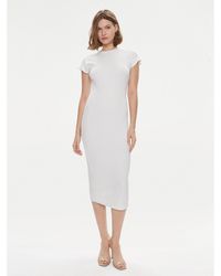 Calvin Klein - Sommerkleid Q-Nova K20K206537 Weiß Slim Fit - Lyst