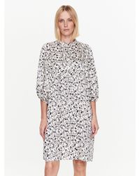 Bruuns Bazaar - Kleid Für Den Alltag Sarina Bbw3370 Écru Regular Fit - Lyst