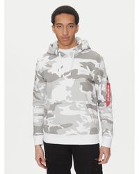 Alpha Industries - Sweatshirt Back Print 178318 Regular Fit - Lyst