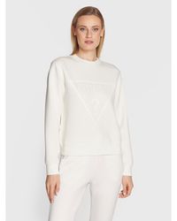Guess - Sweatshirt V3Rq19 K7Uw2 Weiß Regular Fit - Lyst