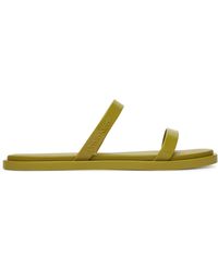 Calvin Klein - Pantoletten Double Bar Slide - Lyst