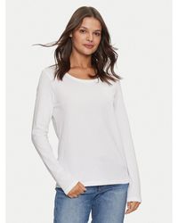 Mustang - Bluse Elly 1013931 Weiß Regular Fit - Lyst