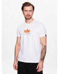 Alpha Industries - T-Shirt Basic T Rubber 100501Rb Weiß Regular Fit - Lyst