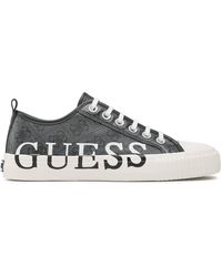 Guess - Sneakers Aus Stoff New Winners Low Fm6Nwl Ell12 - Lyst
