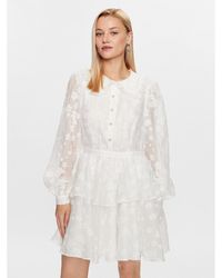 Custommade• - Kleid Für Den Alltag Juma 999357472 Weiß Regular Fit - Lyst