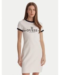 Guess - Kleid Für Den Alltag V6Gk05 K2988 Regular Fit - Lyst