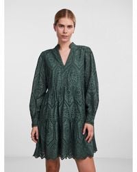 Y.A.S - Kleid Für Den Alltag 26027162 Grün Regular Fit - Lyst