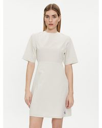 Calvin Klein - Sommerkleid J20J223425 Écru Regular Fit - Lyst