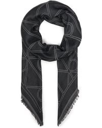 Calvin Klein - Tuch Emblem Aop Contrast Lw Square Sc Lv04F8077G - Lyst
