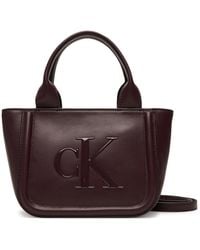 Calvin Klein - Handtasche Bold Ck Small Tote With Strap Lv04F3219G - Lyst
