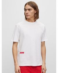 BOSS - T-Shirt 50495743 Weiß Relaxed Fit - Lyst