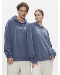 adidas - Sweatshirt Terrex Large Logo Hoodie (Gender Neutral) Ht2111 Loose Fit - Lyst